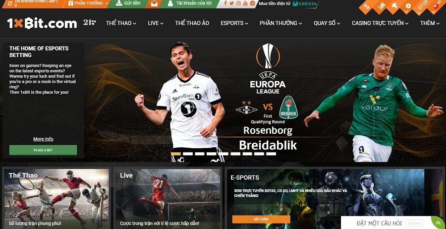 1xBit – Sân chơi cá cược tiền điện tử lớn nhất thế giới