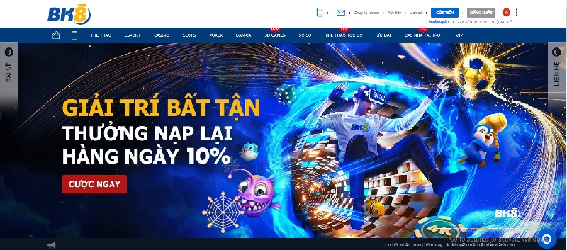 Giới thiệu tổng quan nhà cái uy tín BK8