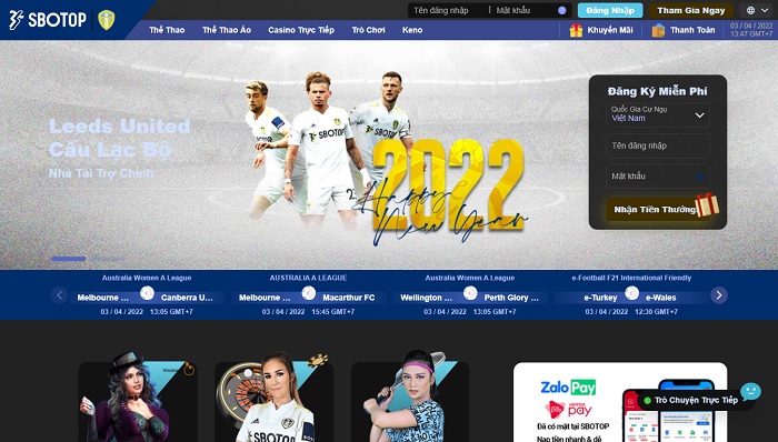 Giới thiệu tổng quan nhà cái SBOTOP