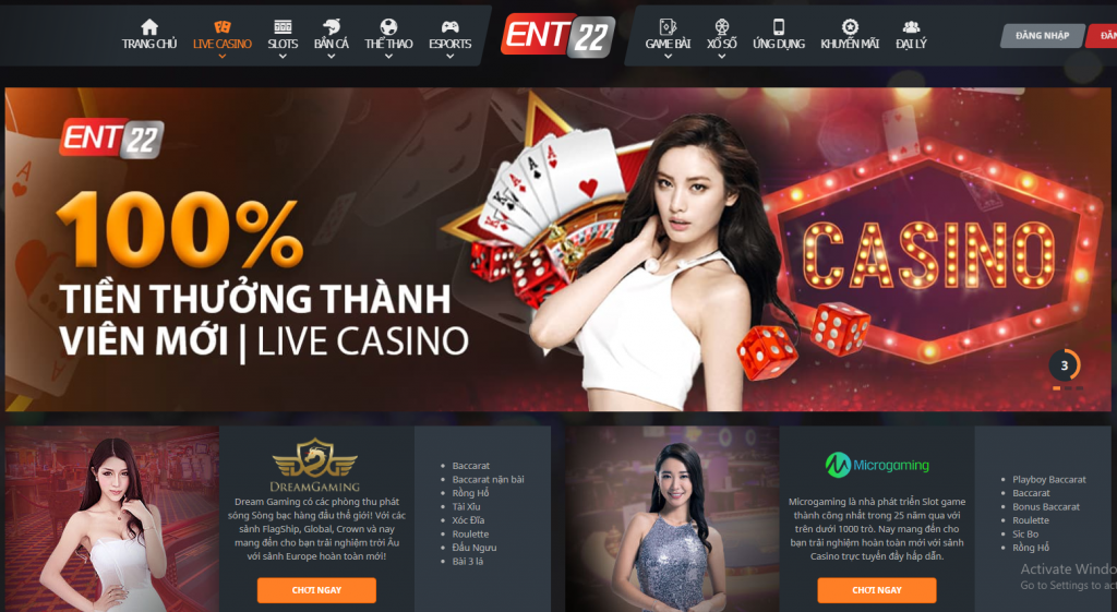 Cách đăng ký/đăng nhập nhà cái ENT22