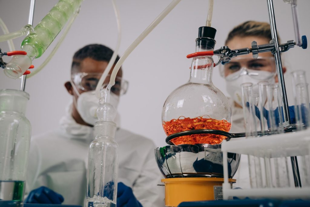 Scientists Experimenting in the Laboratory